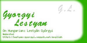 gyorgyi lestyan business card